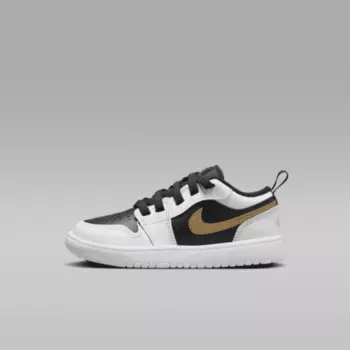 Кроссовки Jordan 1 Low Alt, цвет White/Black/Metallic Gold