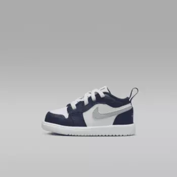 Кроссовки Jordan 1 Low Alt, цвет White/Midnight Navy/Wolf Grey