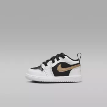 Кроссовки Jordan 1 Low Alt, цвет White/Black/Metallic Gold