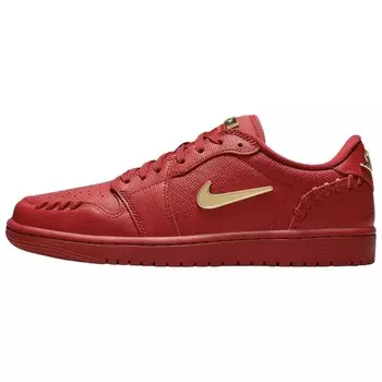 Кроссовки Jordan 1 Low Method Of Make Gym Red Metallic Gold Women's, красный