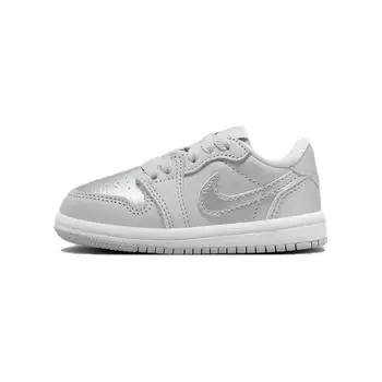 Кроссовки Jordan 1 Low OG Metallic Silver TD, белый