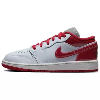 Кроссовки Jordan 1 Low SE Gatorade Pack Red GS, белый/красный