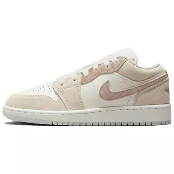 Кроссовки Jordan 1 Low SE Legend Light Brown GS, цвет Off White