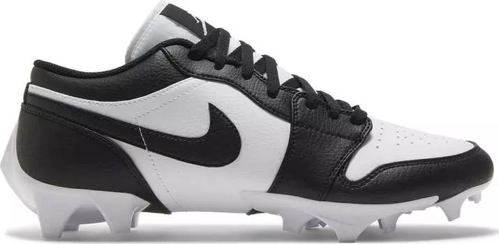 Кроссовки Jordan 1 Low TD Cleat 'Black White' 2023, черный