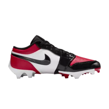 Кроссовки Jordan 1 Low TD Cleat 'Bred Toe', красный