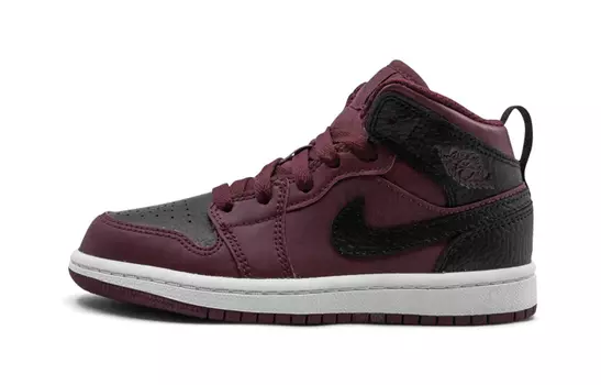 Кроссовки Jordan 1 Mid BP Team Red Black