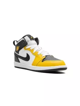 Кроссовки Jordan 1 Mid Ochre Jordan Kids, черный