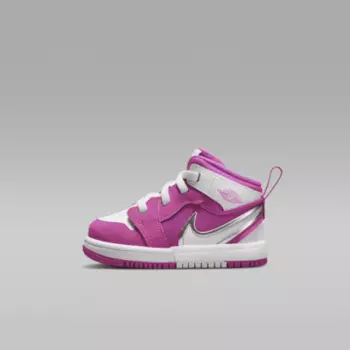 Кроссовки Jordan 1 Mid RM EasyOn, цвет Fire Pink/White