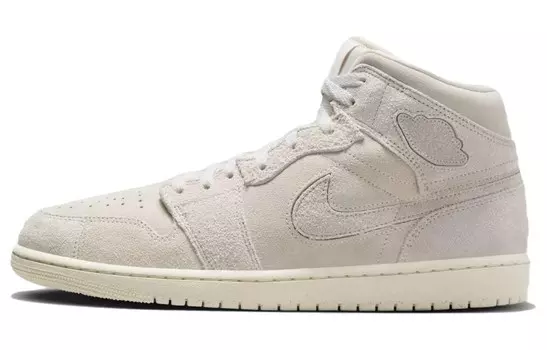 Кроссовки Jordan 1 Mid SE Craft Pale Ivory, бежевый