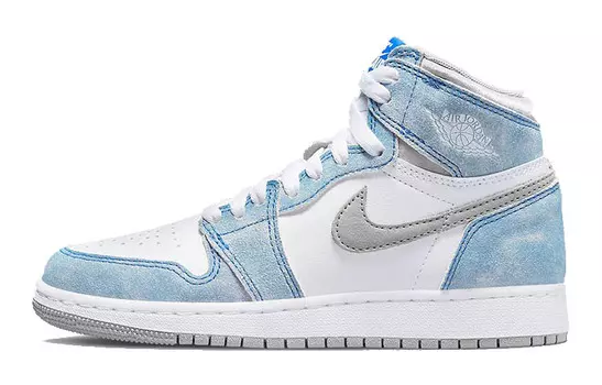 Кроссовки Jordan 1 Retro High Hyper Royal Smoke Grey (GS)