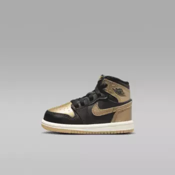 Кроссовки Jordan 1 Retro High OG "Black and Gold", цвет Black/Sail/Metallic Gold