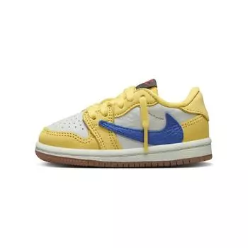 Кроссовки Jordan 1 Retro Low OG SP Travis Scott Canary TD, желтый
