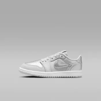 Кроссовки Jordan 1 Retro Low "Silver", цвет Neutral Grey/White/Metallic Silver