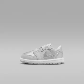 Кроссовки Jordan 1 Retro Low "Silver", цвет Neutral Grey/White/Metallic Silver