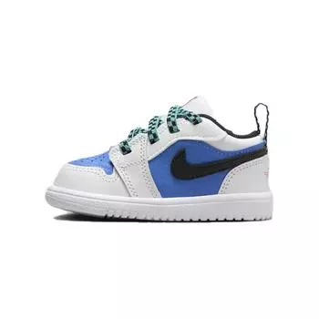 Кроссовки Jordan 1 Toddler Shoes TD Low-top White/Blue, белый/синий