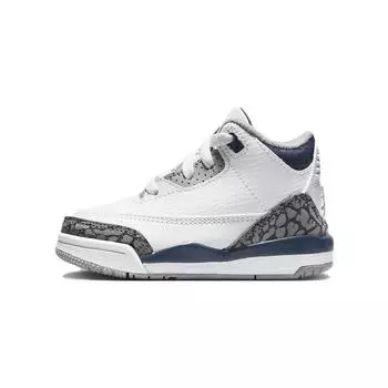 Кроссовки Jordan 3 Retro Midnight Navy TD, белый