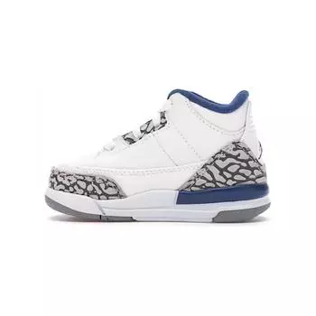 Кроссовки Jordan 3 Retro True Blue 2016 TD, белый/синий