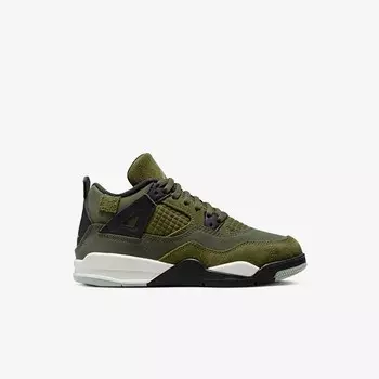 Кроссовки Jordan 4 Retro SE Craft 'Craft Olive' (PS) Jordan, зеленый