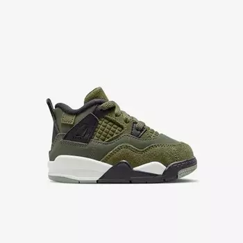 Кроссовки Jordan 4 Retro SE 'Craft Olive' (TD) Jordan, зеленый