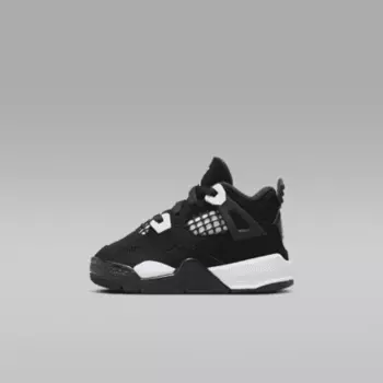 Кроссовки Jordan 4 Retro "White Thunder", черный/белый