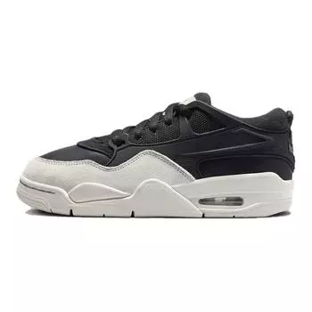 Кроссовки Jordan 4 RM Black Light Bone GS, черный