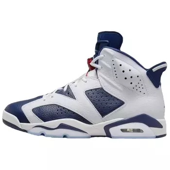 Кроссовки Jordan 6 Retro Olympic 2024, белый/синий