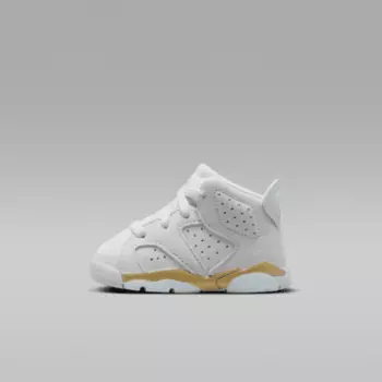 Кроссовки Jordan 6 Retro "Pearl", цвет Pure Platinum/Metallic Gold/Coconut Milk/Glacier Blue