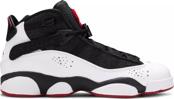 Кроссовки Jordan 6 Rings BG Black White Gym Red, черный