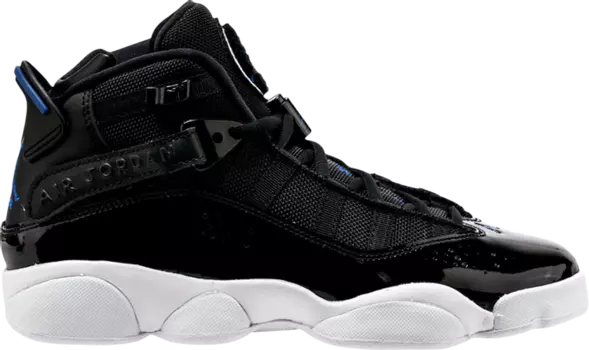 Кроссовки Jordan 6 Rings GS Black Blue, черный