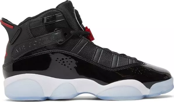 Кроссовки Jordan 6 Rings GS Black Gym Red, черный