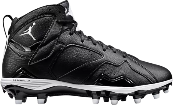 Кроссовки Jordan 7 Retro TD Cleat Black White, черный