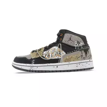 Кроссовки Jordan Access Vintage Basketball Shoes Women's Mid-top Gray, серый
