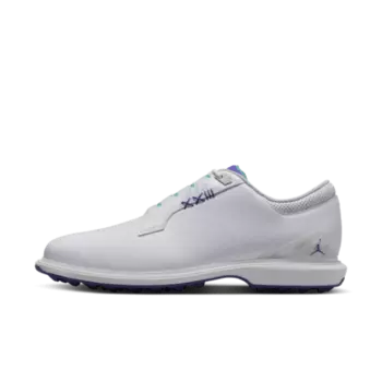 Кроссовки Jordan ADG 5 Golf Shoes, цвет White/Emerald Rise/Grape Ice