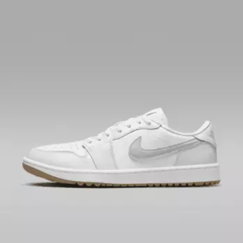 Кроссовки Jordan Air 1 Low G Golf Shoes, цвет White/Gum Medium Brown/Pure Platinum