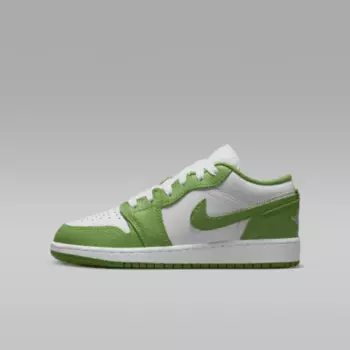 Кроссовки Jordan Air 1 Low SE, цвет White/Lightning/Chlorophyll