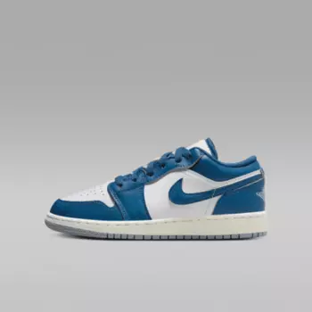 Кроссовки Jordan Air 1 Low SE, цвет White/Blue Grey/Sail/Industrial Blue