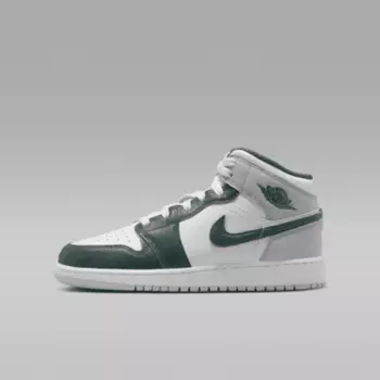 Кроссовки Jordan Air 1 Mid SE, цвет White/Sail/Neutral Grey/Oxidized Green