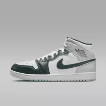 Кроссовки Jordan Air 1 Mid SE, цвет White/Sail/Neutral Grey/Oxidized Green