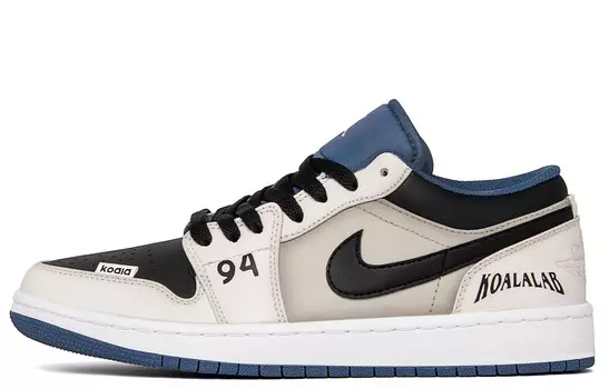 Кроссовки Jordan Air 1 Vintage Low-Top, белый/черный/синий