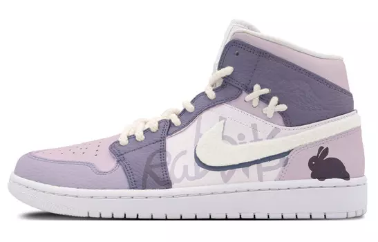 Кроссовки Jordan Air 1 Vintage Mid-Top, сиреневый/фиолетовый/белый