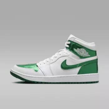 Кроссовки Jordan Air I High G, цвет White/Pine Green