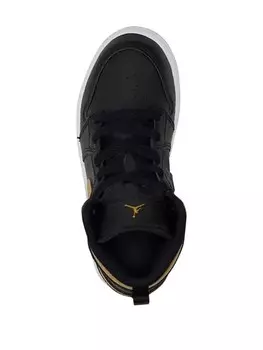 Кроссовки Jordan Air Jordan 1 Mid "Черный/Белый/Металлик Золотой", черный
