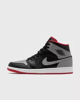 Кроссовки Jordan Air Jordan 1 Mid, цвет black/cement grey-fire red-white