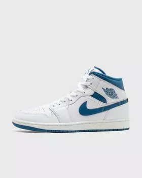 Кроссовки Jordan Air Jordan 1 Mid Se, цвет white/industrial blue-sail