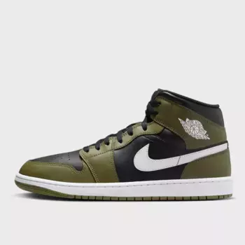 Кроссовки Jordan Air Jordan 1 Mid, зеленый/черный