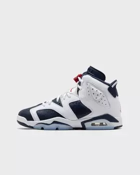 Кроссовки Jordan Air Jordan 6 Retro ‘White And Midnight Navy‘ (Gs), цвет white/varsity red-midnight navy