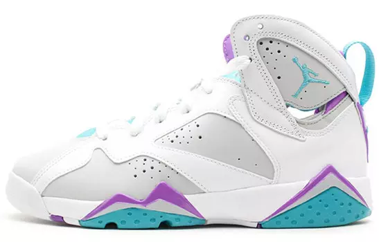 Кроссовки Jordan Air Jordan 7 Vintage Basketball, белый/сиреневый/голубой