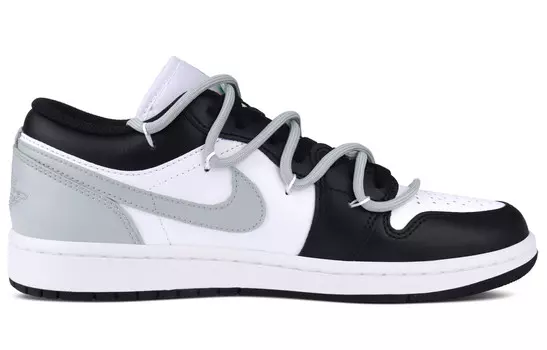 Кроссовки Jordan AJ1 Vintage Basketball Shoes Men Low-top White/black, черный