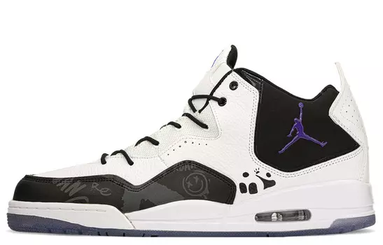Кроссовки Jordan Courtside 23 Vintage Basketball Shoes Men Mid-top Black/white, черный/белый