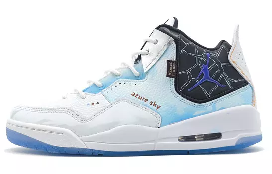 Кроссовки Jordan Courtside 23 Vintage Basketball Shoes Men Mid-top Blue/white/black, синий